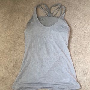 Athleta size xs gray tank with built in bra